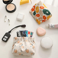Stylish Print Cosmetic Bag Coin Purse With Lock