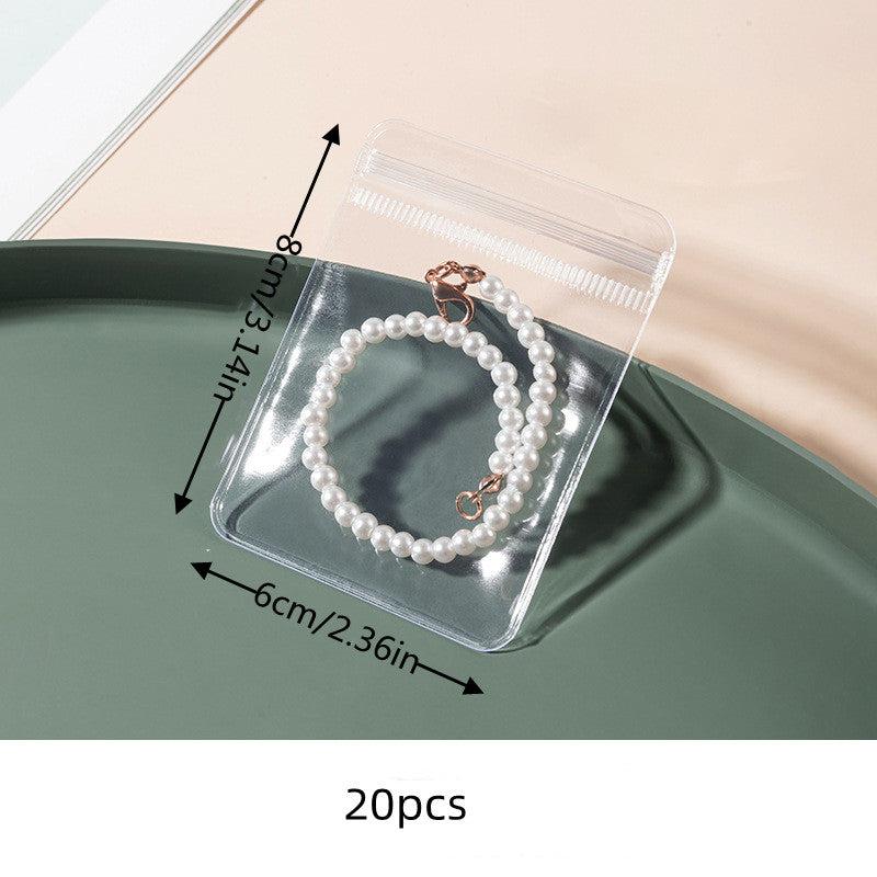 20pcs Clear Jewelry Storage Bag for Ring Necklace Bracelets
