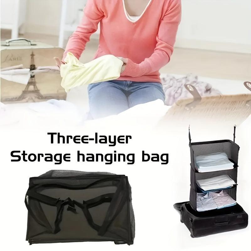 Foldable Hanging Luggage Organizer Travel Essentials Clothes Packing Cubes