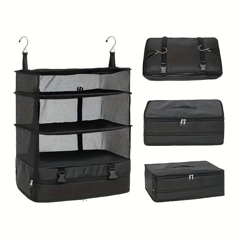 Foldable Hanging Luggage Organizer Travel Essentials Clothes Packing Cubes