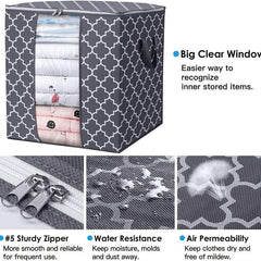 Portable Clothes Storage Bag Bedroom Closet Organizer for Clothes Blanket