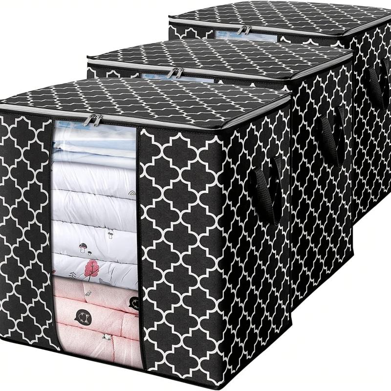 Portable Clothes Storage Bag Bedroom Closet Organizer for Clothes Blanket