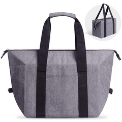 Colorblock Picnic Bag Large Capacity Handbag Portable Storage Bag