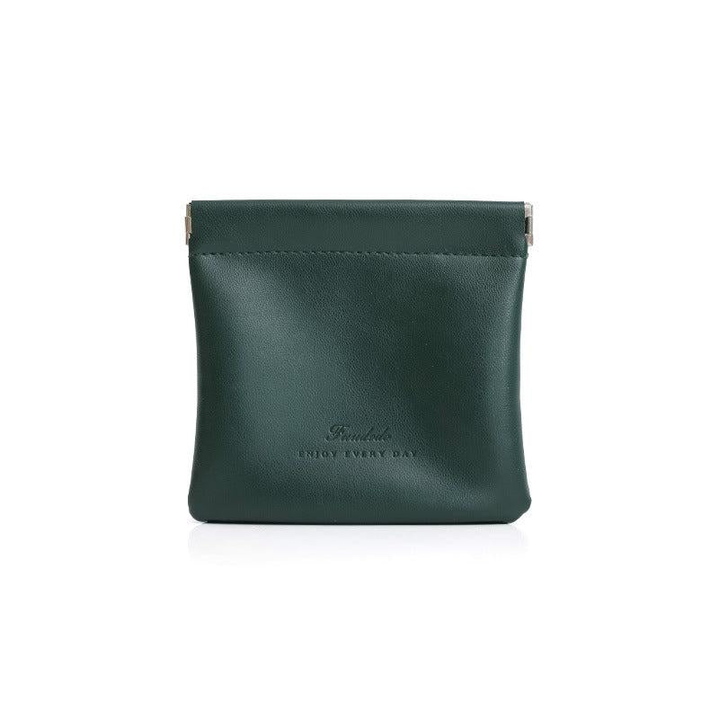 Mini Faux Leather Coin Purse Cash Pouch Earphones Storage Bag Key Case