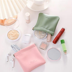 Mini Faux Leather Coin Purse Cash Pouch Earphones Storage Bag Key Case