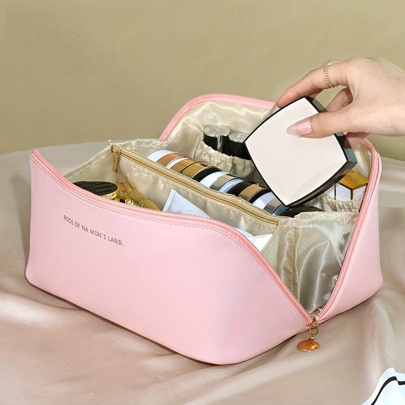 Makeup Storage Bag Waterproof PU Leather Cosmetic Bag