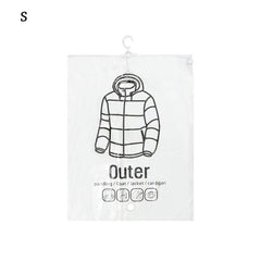 1 Pc Transparent Vacuum Compression Bag Dustproof Clothes Hanging Bag