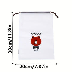 1Pcs Drawstring Travel Shoes Storage Bag Dustproof Cover