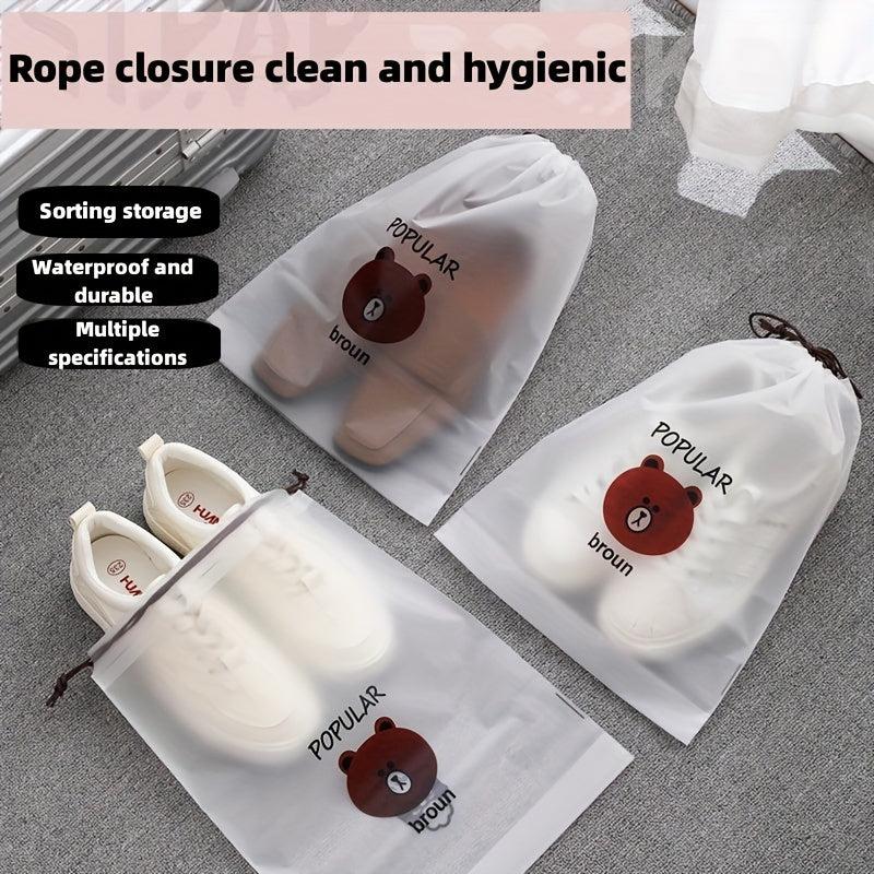 1Pcs Drawstring Travel Shoes Storage Bag Dustproof Cover