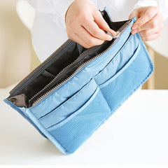 Travel Storage Bag Lightweight Makeup Toiletry Zipper Side Pocket
