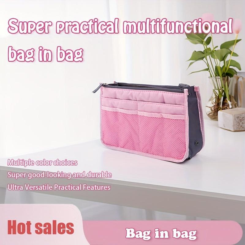 Travel Storage Bag Lightweight Makeup Toiletry Zipper Side Pocket