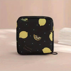 Cartoon Pattern Storage Bag Zipper Sanitary Napkin Pouch