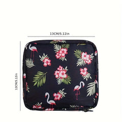 Cartoon Pattern Storage Bag Zipper Sanitary Napkin Pouch