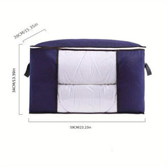 Large Capacity Clothes Storage Bag Dustproof Zipper Organizer with Window