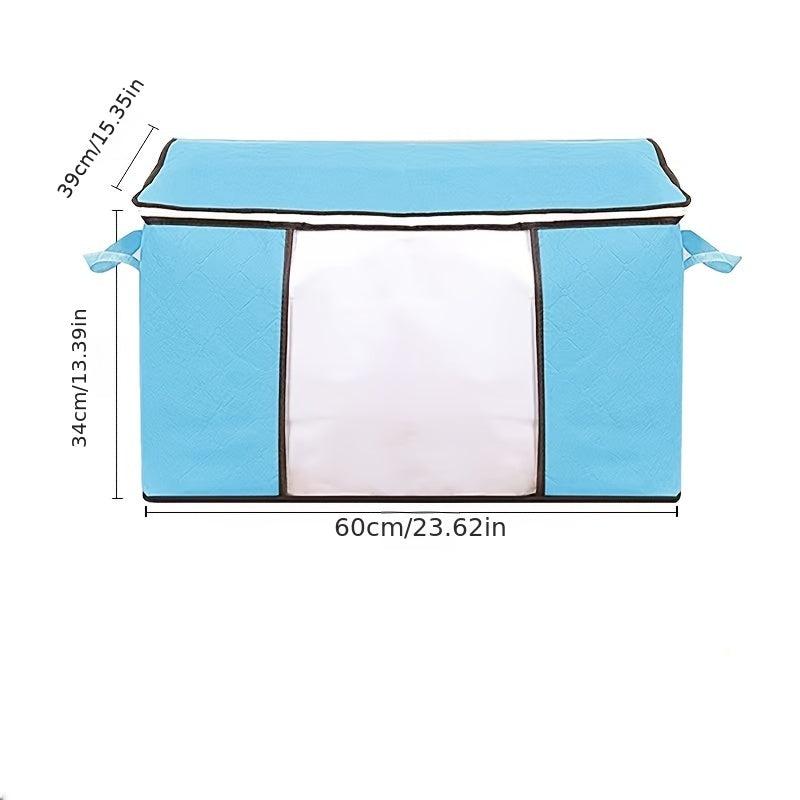 Large Capacity Clothes Storage Bag Dustproof Zipper Organizer with Window