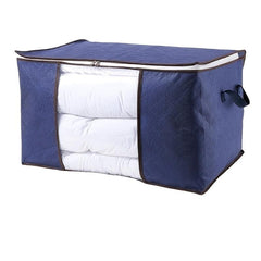 Large Capacity Clothes Storage Bag Dustproof Zipper Organizer with Window