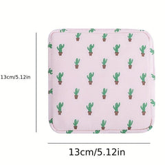 Pattern Sanitary Napkin Bag Zipper Carry On Pouch
