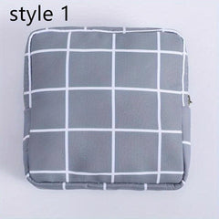 Pattern Sanitary Napkin Bag Zipper Carry On Pouch