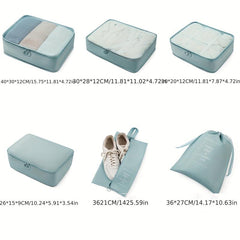 7-Pcs Travel Storage Luggage Bags Lightweight Packaging Cubes