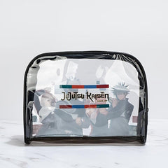 Anime Pattern Makeup Bag Clear Zipper Travel Toiletry Bag
