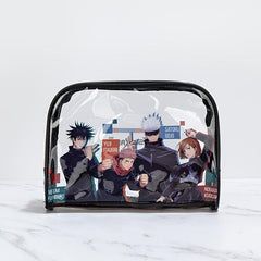 Anime Pattern Makeup Bag Clear Zipper Travel Toiletry Bag