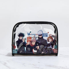 Anime Pattern Makeup Bag Clear Zipper Travel Toiletry Bag