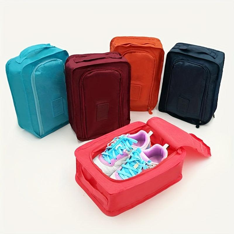 Portable Zipper Shoe Storage Bag with Handle Lightweight Shoe Bag