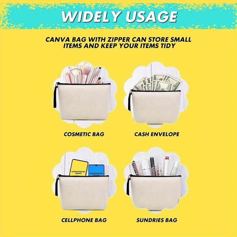 Minimalist Makeup Bag Zipper Cosmetics Storage Bag