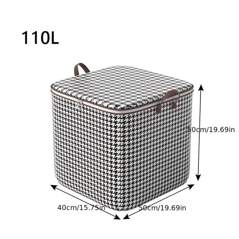 Houndstooth Pattern Storage Organizer Dustproof Bag