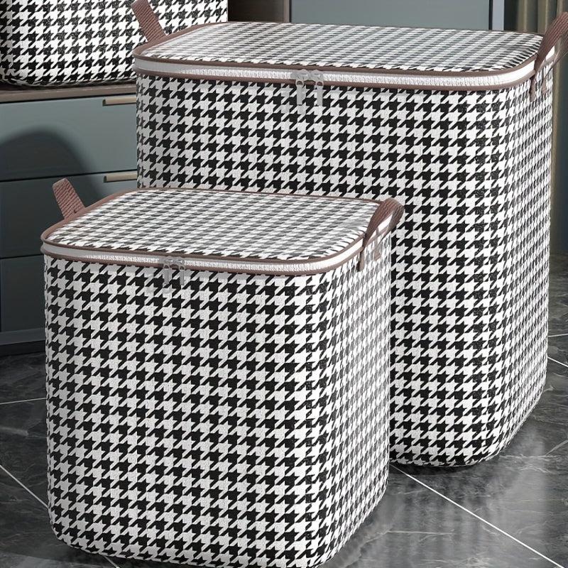 Houndstooth Pattern Storage Organizer Dustproof Bag