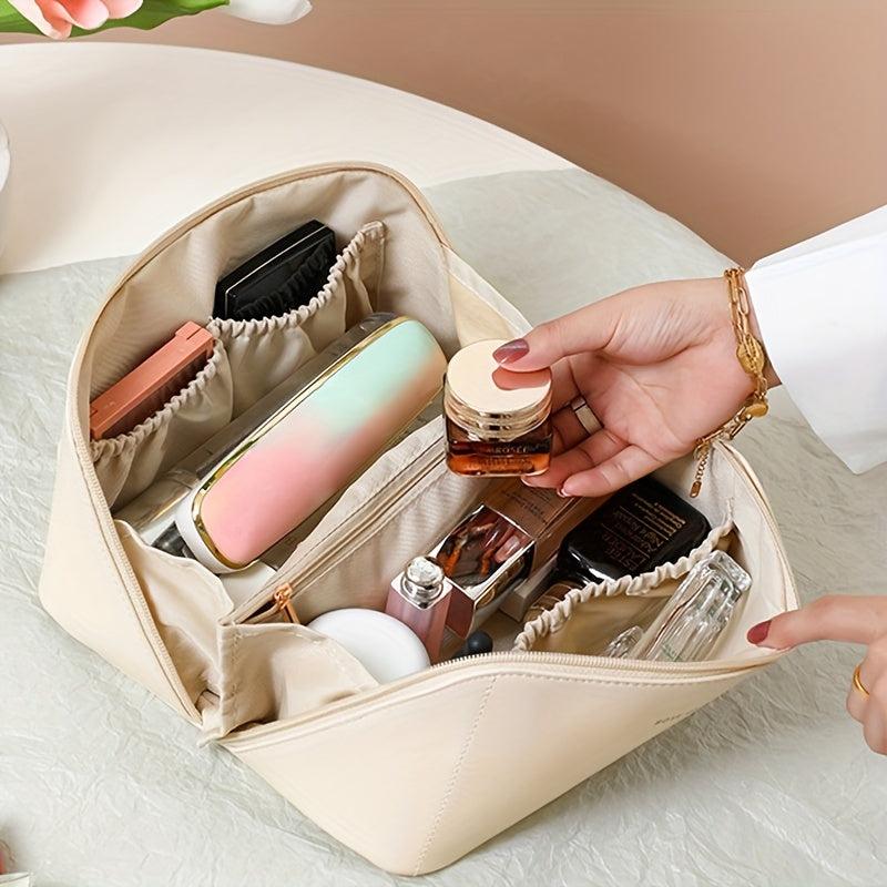 Minimalist Zipper Makeup Pouch Lightweight Storage Bag