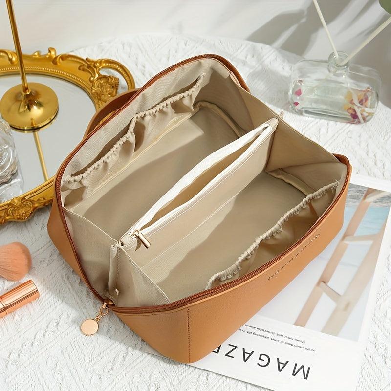 Minimalist Zipper Makeup Pouch Lightweight Storage Bag
