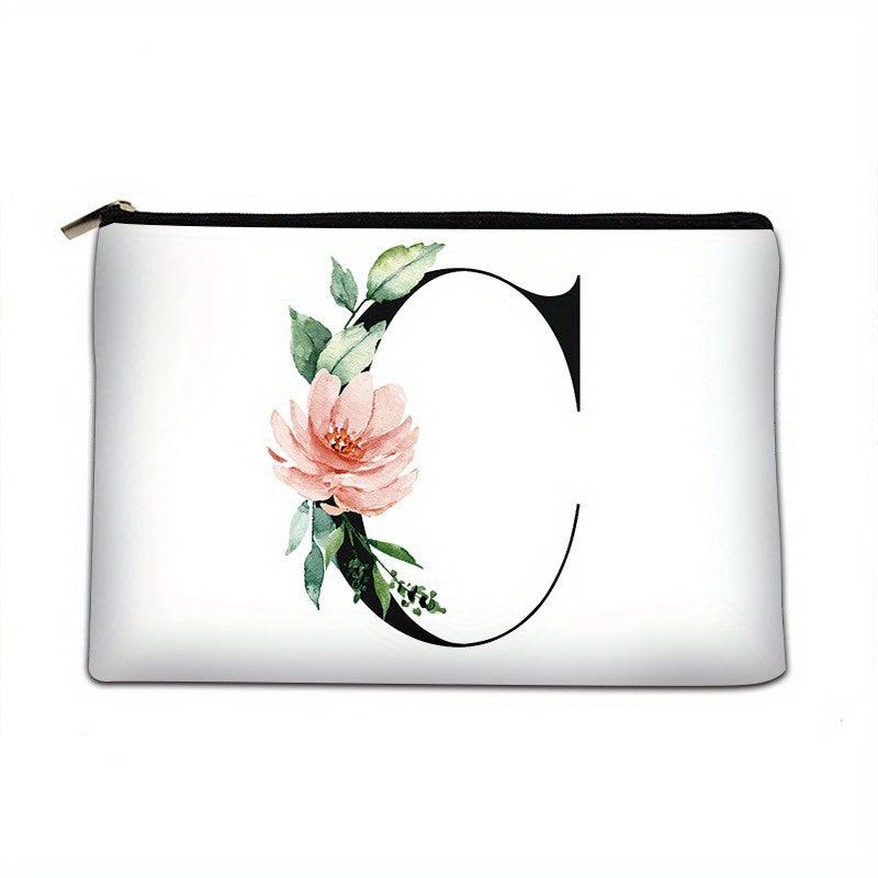 Flower Pattern Coin Purse Clutch Lightweight Cosmetic Bag