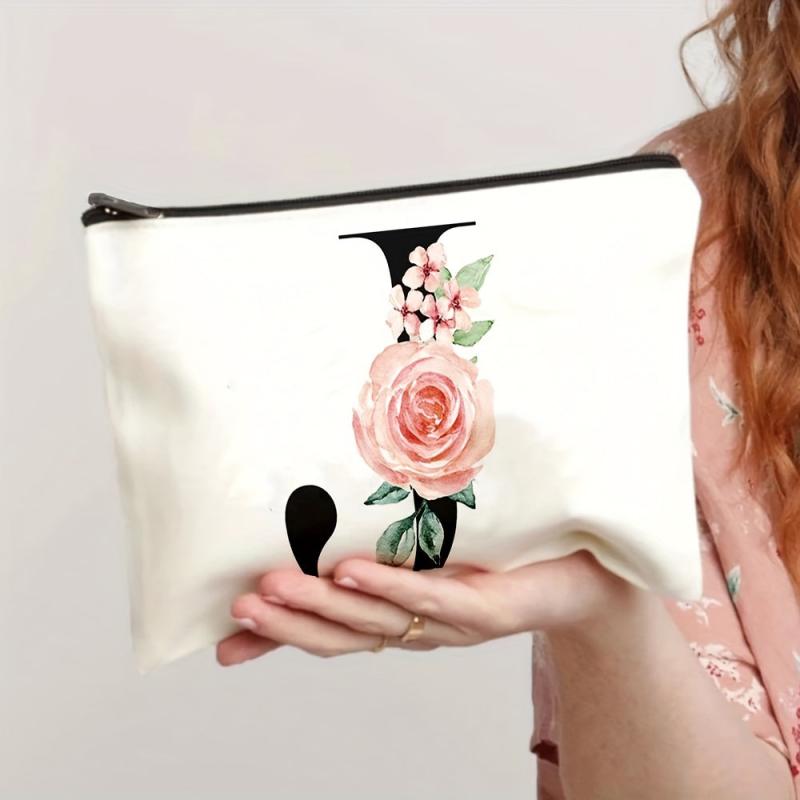 Flower Pattern Coin Purse Clutch Lightweight Cosmetic Bag