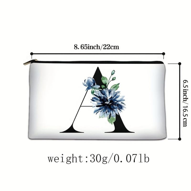 Flower Pattern Coin Purse Clutch Lightweight Cosmetic Bag