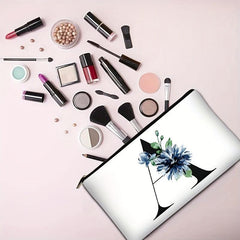 Flower Pattern Coin Purse Clutch Lightweight Cosmetic Bag