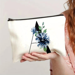 Flower Pattern Coin Purse Clutch Lightweight Cosmetic Bag