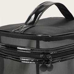 Large Capacity Transparent Makeup Bag with Zipper