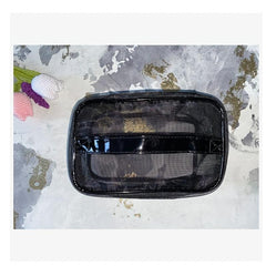 Large Capacity Transparent Makeup Bag with Zipper