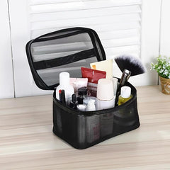 Large Capacity Transparent Makeup Bag with Zipper