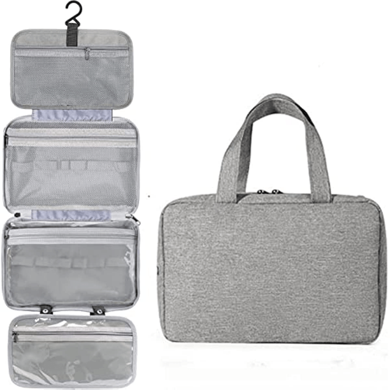 Portable Versatile Toiletry Wash Bag Hanging Makeup Storage Handbag Lightweight