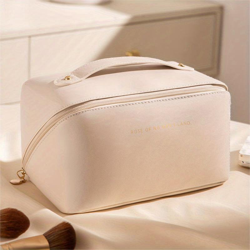 Zipper Makeup Bag Solid Cosmetic Bag Travel Storage Toiletry Wash Bag