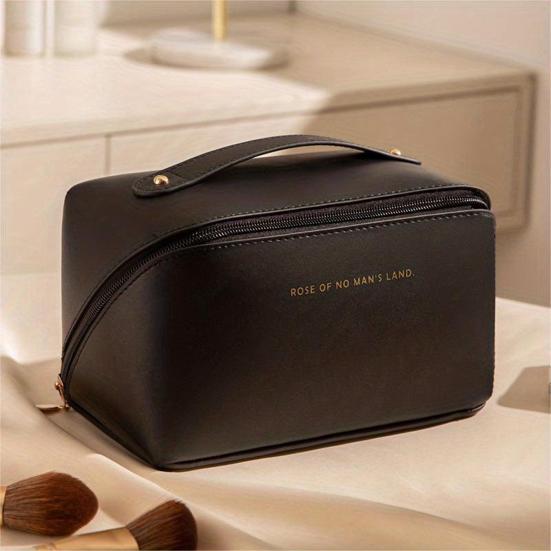 Zipper Makeup Bag Solid Cosmetic Bag Travel Storage Toiletry Wash Bag