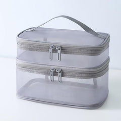Large Capacity Mesh Makeup Bag Travel Toiletry Organizer
