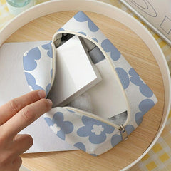 Flower Travel Cosmetic Bag Makeup Brush & Lipstick Storage Bag
