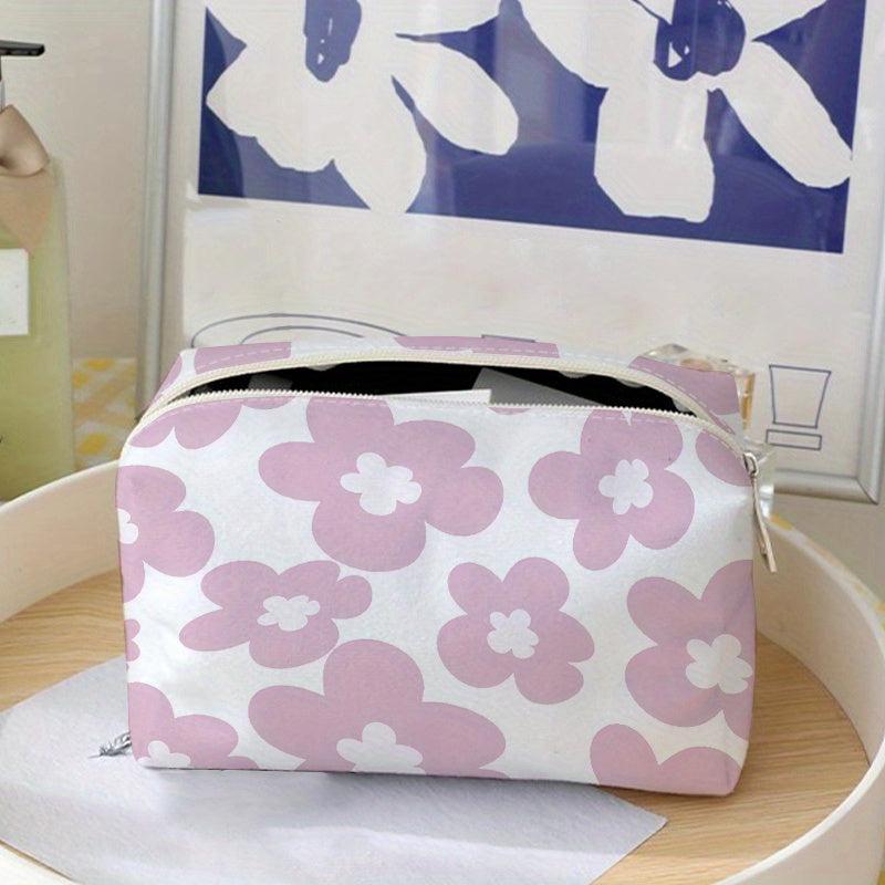 Flower Travel Cosmetic Bag Makeup Brush & Lipstick Storage Bag