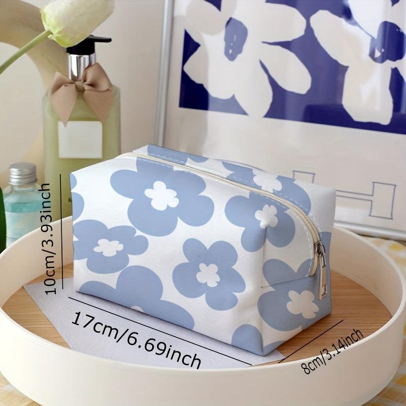 Flower Travel Cosmetic Bag Makeup Brush & Lipstick Storage Bag