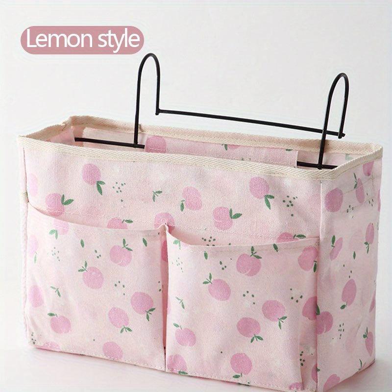 Foldable Bed Hanging Bag Storage Shelf for College Dorm