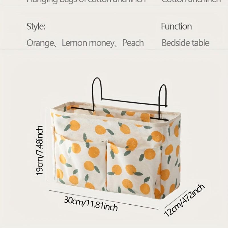 Foldable Bed Hanging Bag Storage Shelf for College Dorm