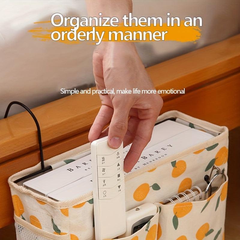 Foldable Bed Hanging Bag Storage Shelf for College Dorm